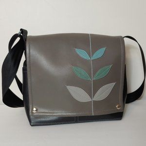 Queen Bee Vegan Messenger Bag Leaf Truckette